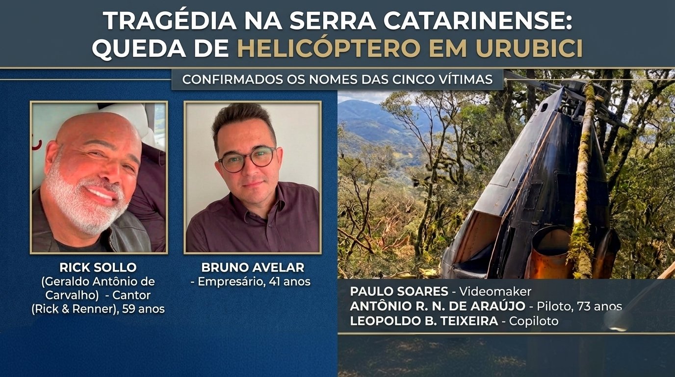 Tragédia na Serra Catarinense: Queda de Helicóptero em Urubici Deixa Cinco Mortos